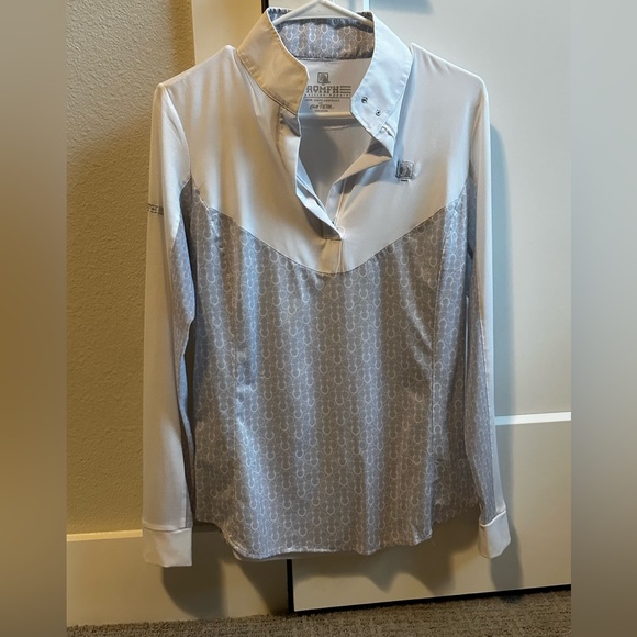 Romfh Tops - ROMFH Chill Factor long Sleeve Horse Show shirt Hunter / Jumper NWOT